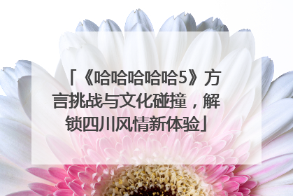 《哈哈哈哈哈5》方言挑战与文化碰撞，解锁四川风情新体验
