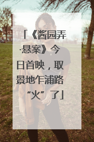《酱园弄·悬案》今日首映，取景地乍浦路“火”了