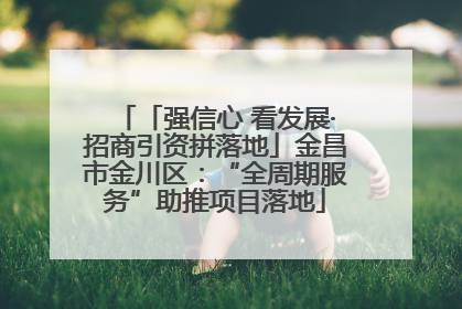 「强信心 看发展·招商引资拼落地」金昌市金川区：“全周期服务”助推项目落地