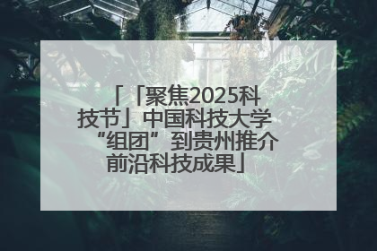 「聚焦2025科技节」中国科技大学“组团”到贵州推介前沿科技成果