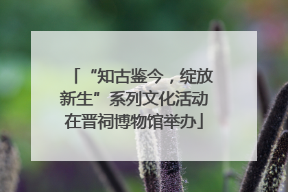 “知古鉴今，绽放新生”系列文化活动在晋祠博物馆举办