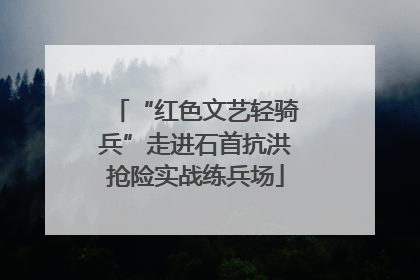 “红色文艺轻骑兵”走进石首抗洪抢险实战练兵场