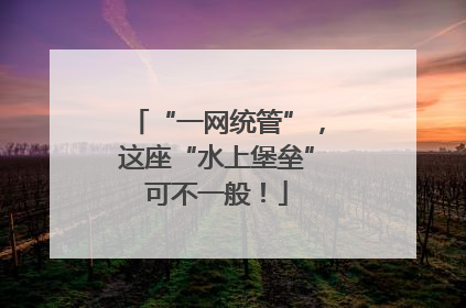 “一网统管”，这座“水上堡垒”可不一般！