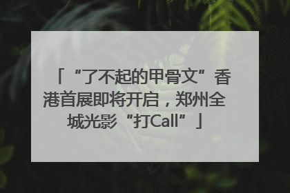 “了不起的甲骨文”香港首展即将开启，郑州全城光影“打Call”