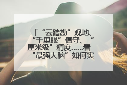 “云踏勘”观地、“千里眼”值守、“厘米级”精度……看“最强大脑”如何实现智慧治理