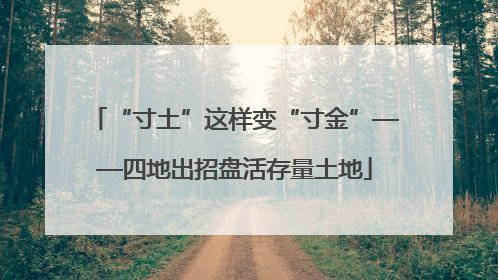 “寸土”这样变“寸金”——四地出招盘活存量土地