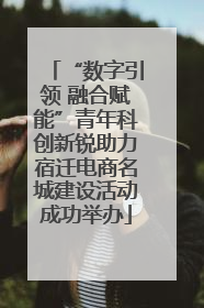 “数字引领 融合赋能”青年科创新锐助力宿迁电商名城建设活动成功举办