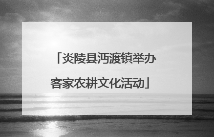 炎陵县沔渡镇举办客家农耕文化活动