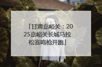 甘肃嘉峪关：2025嘉峪关长城马拉松赛鸣枪开跑