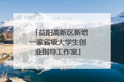 益阳高新区新增一家省级大学生创业指导工作室