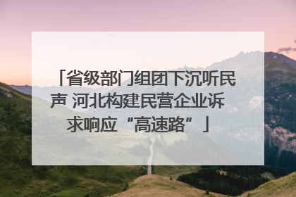 省级部门组团下沉听民声 河北构建民营企业诉求响应“高速路”