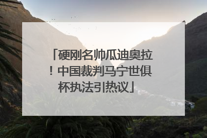 硬刚名帅瓜迪奥拉！中国裁判马宁世俱杯执法引热议