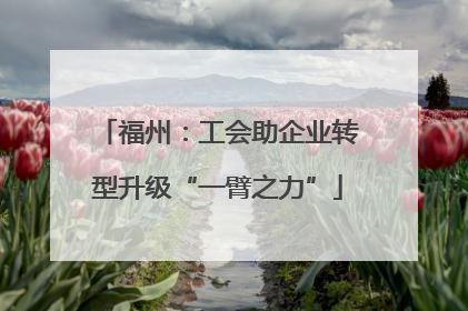 福州：工会助企业转型升级“一臂之力”