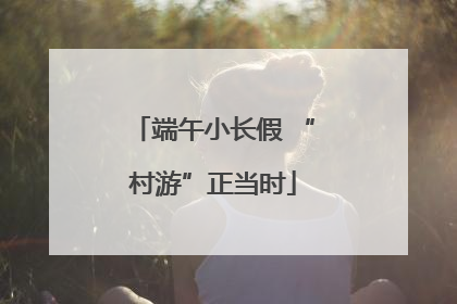 端午小长假 “村游”正当时