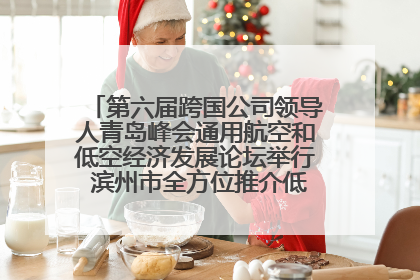 第六届跨国公司领导人青岛峰会通用航空和低空经济发展论坛举行 滨州市全方位推介低空经济发展优势