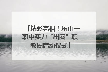 精彩亮相！乐山一职中实力“出圈”职教周启动仪式