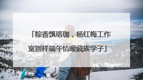 粽香飘珞珈，杨红梅工作室别样端午情暖藏族学子