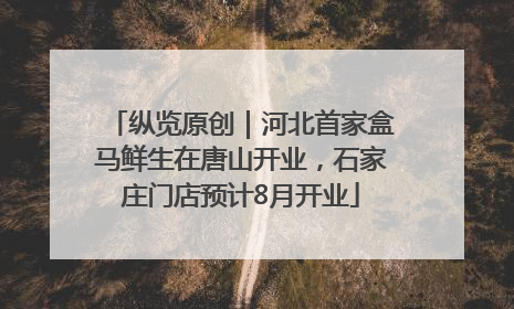 纵览原创｜河北首家盒马鲜生在唐山开业，石家庄门店预计8月开业