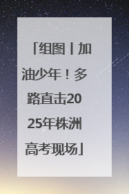 组图丨加油少年！多路直击2025年株洲高考现场