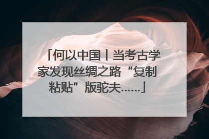 何以中国丨当考古学家发现丝绸之路“复制粘贴”版驼夫……