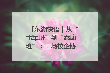 东湖快语｜从“雷军班”到“泰康班”：一场校企协同的“接力赛”