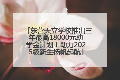 东营天立学校推出三年最高18000元助学金计划！助力2025级新生扬帆起航