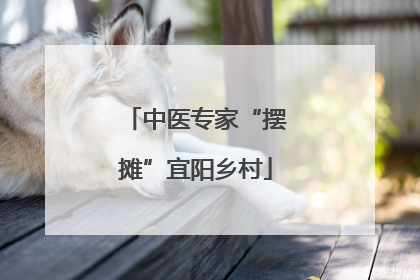 中医专家“摆摊”宜阳乡村