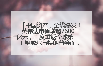 中国资产，全线爆发！英伟达市值增超7600亿元，一度重返全球第一！鲍威尔与特朗普会面，他们聊了什么？