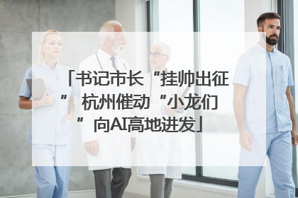 书记市长“挂帅出征” 杭州催动“小龙们”向AI高地进发