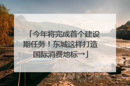 今年将完成首个建设期任务！东城这样打造国际消费地标→
