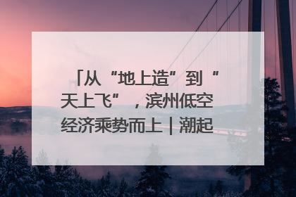 从“地上造”到“天上飞”，滨州低空经济乘势而上｜潮起渤海・网聚黄蓝