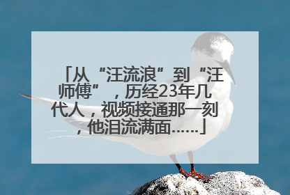 从“汪流浪”到“汪师傅”，历经23年几代人，视频接通那一刻，他泪流满面……