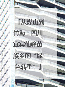 从煤山到竹海：四川宜宾仙峰苗族乡的“绿色转型”