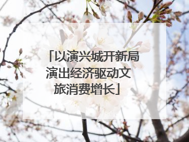 以演兴城开新局 演出经济驱动文旅消费增长