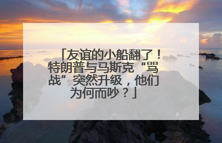 友谊的小船翻了！特朗普与马斯克“骂战”突然升级，他们为何而吵？