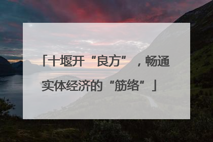 十堰开“良方”，畅通实体经济的“筋络”