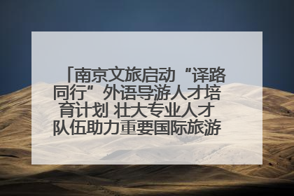 南京文旅启动“译路同行”外语导游人才培育计划 壮大专业人才队伍助力重要国际旅游目的地建设