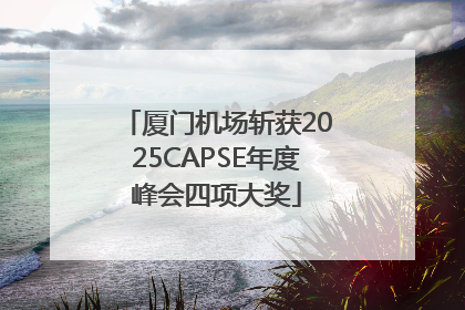 厦门机场斩获2025CAPSE年度峰会四项大奖