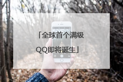 全球首个满级QQ即将诞生