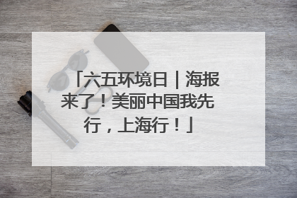 六五环境日｜海报来了！美丽中国我先行，上海行！