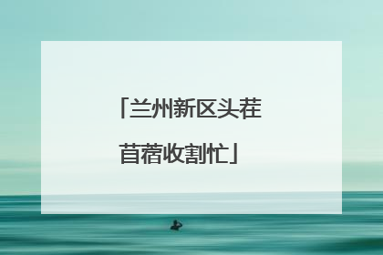 兰州新区头茬苜蓿收割忙