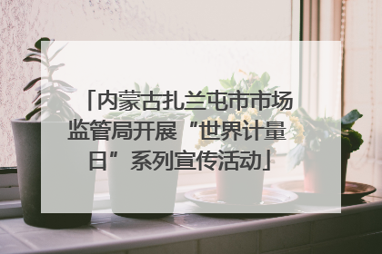 内蒙古扎兰屯市市场监管局开展“世界计量日”系列宣传活动