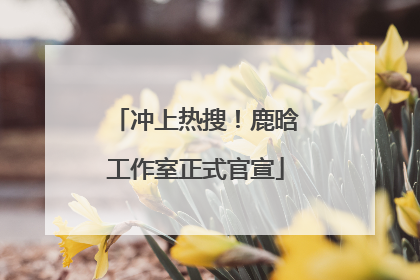 冲上热搜！鹿晗工作室正式官宣
