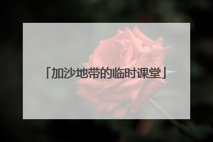 加沙地带的临时课堂