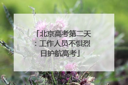 北京高考第二天：工作人员不惧烈日护航高考