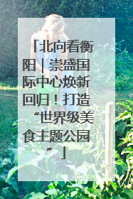 北向看衡阳｜崇盛国际中心焕新回归！打造“世界级美食主题公园”