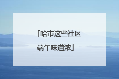 哈市这些社区端午味道浓