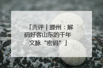 善评｜滕州：解码好客山东的千年文脉“密码”