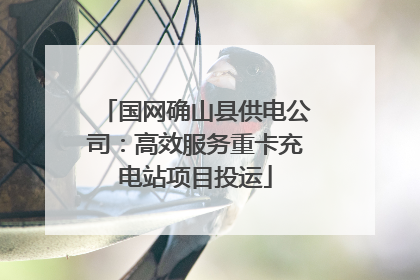 国网确山县供电公司：高效服务重卡充电站项目投运