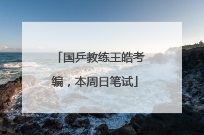 国乒教练王皓考编，本周日笔试